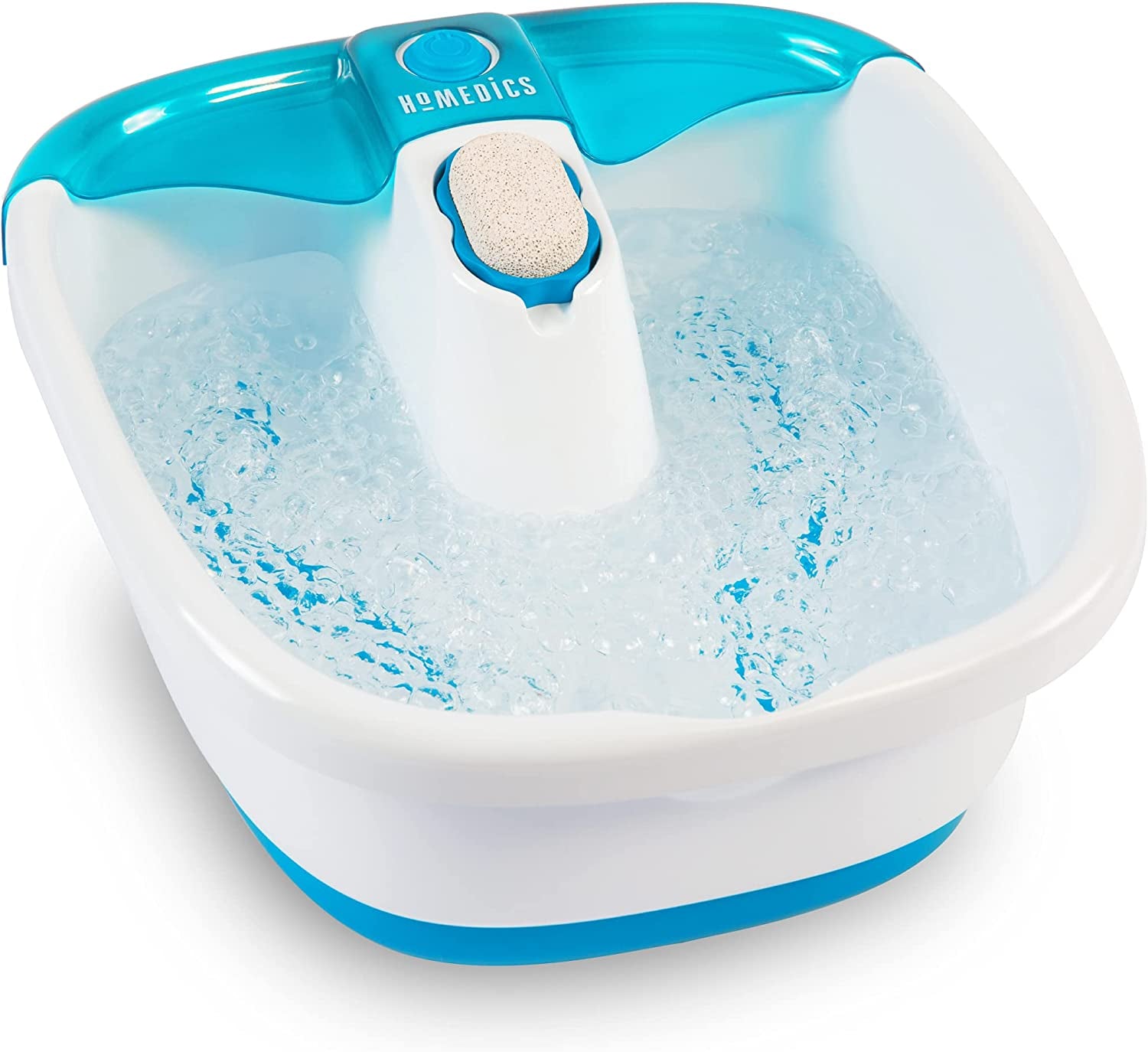 Homedics Bubble Mate Foot Spa, Toe Touch Controlled Foot Bath with Invigorating Bubbles and Splash Proof, Raised Massage Nodes and Removable Pumice Stone Health & Beauty > Personal Care > Foot Care Homedics   