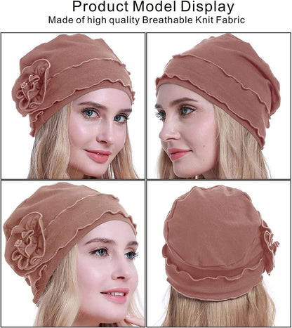Osvyo Chemo Headwear Turban Cap for Women - Cancer Beanie Hair Loss Sealed Packaging Apparel & Accessories > Clothing Accessories > Headwear osvyo   