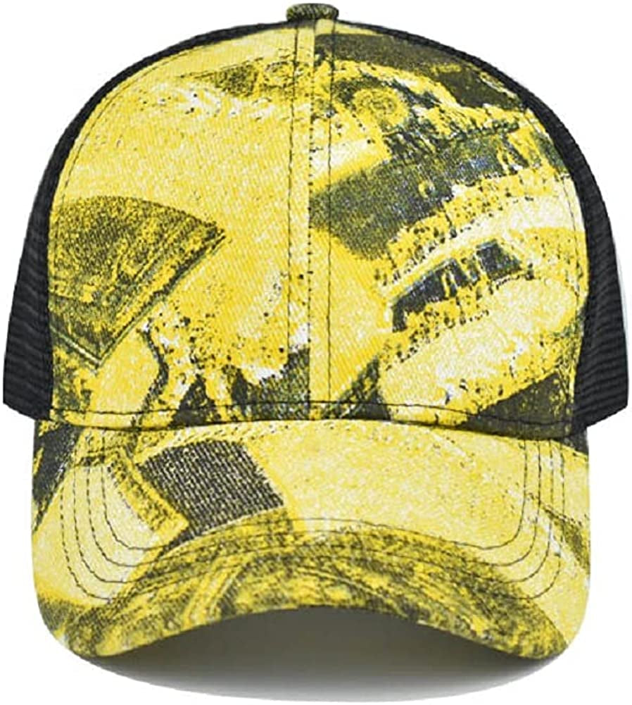 Tie Dye Ponytail Hole Baseball Cap for Women Men Adjustable Trucker Mesh Sun Hat Apparel & Accessories > Clothing Accessories > Hats MPARTIDO   