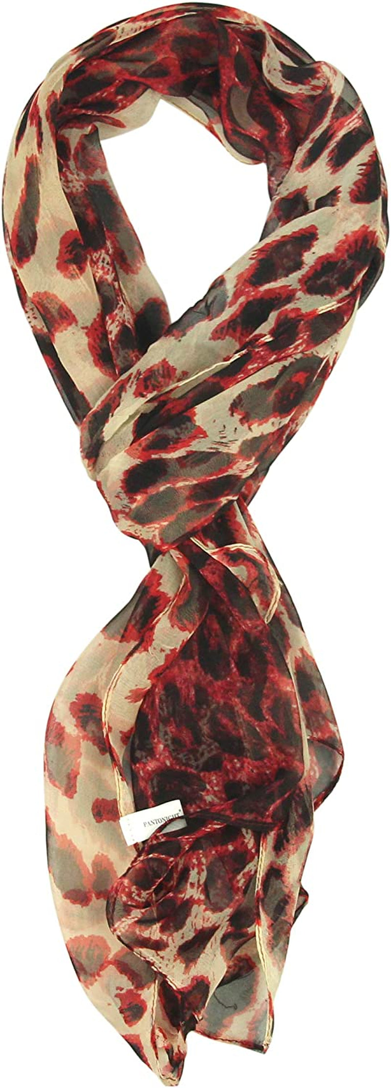 Long Chiffon Fashion Scarf - Pantonight Lightweight Chiffon Sheer for Women Apparel & Accessories > Clothing Accessories > Scarves & Shawls PANTONIGHT Color 770  