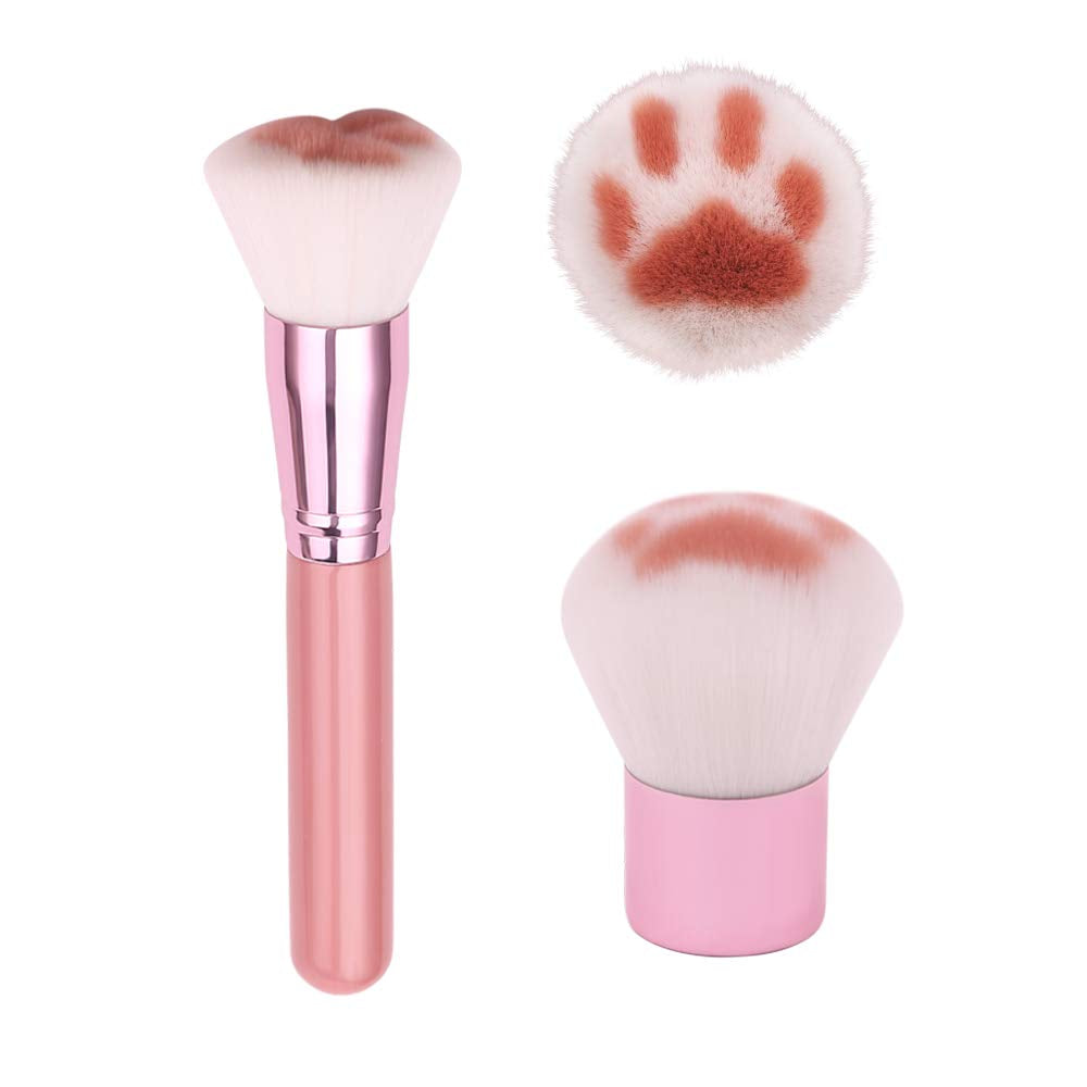 Cat Paw Foundation Makeup Brush - Professional Cosmetic Brush of Foundation Brushes, Powder Brush Blush Brush, Concealer Brush, Contour Brush, Powder Brush Cosmetic Tool (4PCS NEW SET) Health & Beauty > Personal Care > Cosmetics > Cosmetic Tools > Makeup Tools rongji jewelry 2Pcs Set -2  