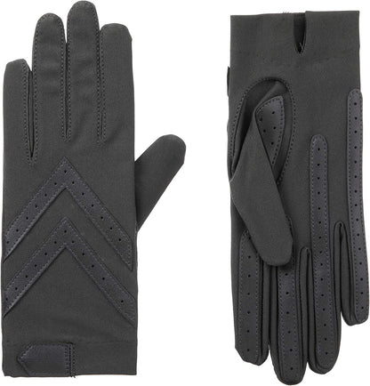 Isotoner Women'S Spandex Shortie Touchscreen Gloves Apparel & Accessories > Clothing Accessories > Gloves & Mittens isotoner Charcoal - Smartdri Large-X-Large 