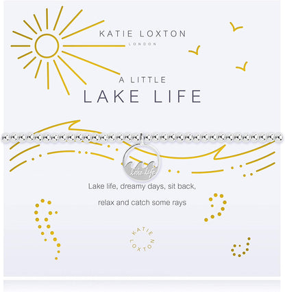 KATIE LOXTON a Little Summer Womens Stretch Adjustable Band Fashion Charm Bracelet Apparel & Accessories > Jewelry > Bracelets Katie Loxton Lake Life  