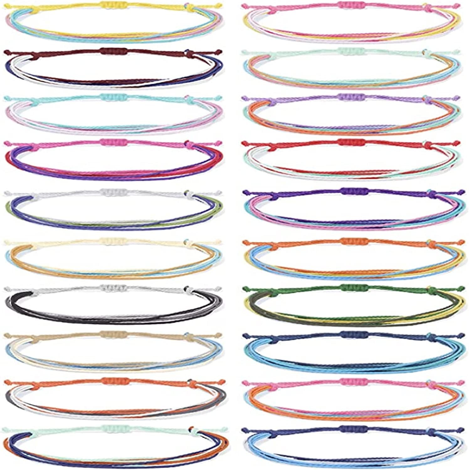 Choice of All String Bracelets for Teen Girls Boho Waterproof Bracelets Ankle Bracelets for Girls Christmas Gifts Wave Surfer Bracelets Summer Beach Anklets Apparel & Accessories > Jewelry > Anklets choice of all Light waves  