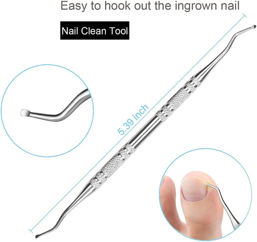Bcabo Upgraded 8Pcs/Set Ingrown Toenail Tools Kit, Premium Nail Treatment Foot Tool, Ingrown Toenail Removal Correction Clippers, Surgery Grade Ingrown Toe Nail File Lifter, Professional Pedicure Tool Health & Beauty > Personal Care > Cosmetics > Cosmetic Tools > Nail Tools Bcabo   