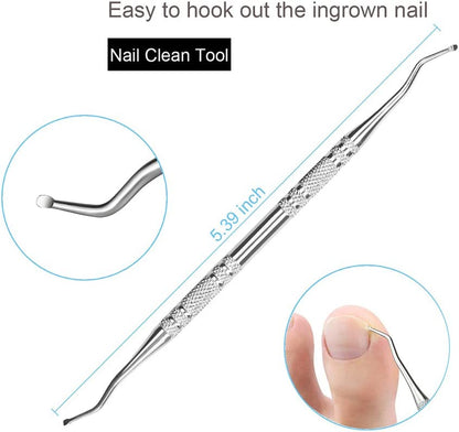 Bcabo Upgraded 8Pcs/Set Ingrown Toenail Tools Kit, Premium Nail Treatment Foot Tool, Ingrown Toenail Removal Correction Clippers, Surgery Grade Ingrown Toe Nail File Lifter, Professional Pedicure Tool Health & Beauty > Personal Care > Cosmetics > Cosmetic Tools > Nail Tools Bcabo   