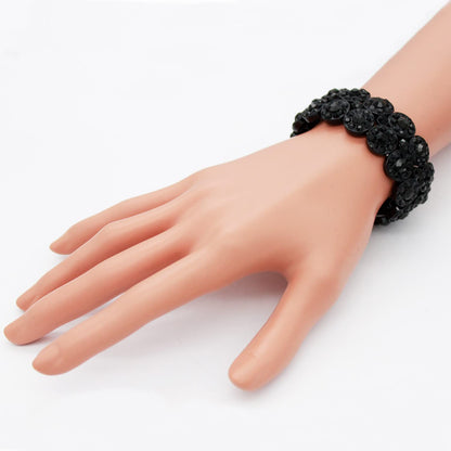 Lavencious 2 Rows Rhinestone Stretch Bracelet Evening Party Jewelry 7” Apparel & Accessories > Jewelry > Bracelets Impression Costume Jewelry Inc   