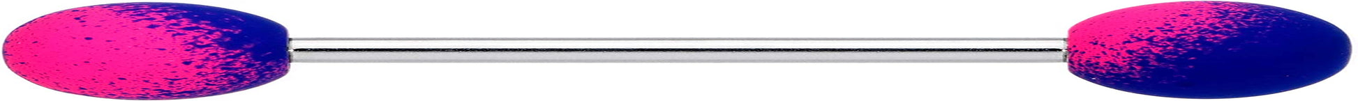 Body Candy 14G Women Steel Ombre Color Barbell Tongue Ring Body Piercing Jewelry 5/8” Apparel & Accessories > Jewelry > Body Jewelry Body Candy   