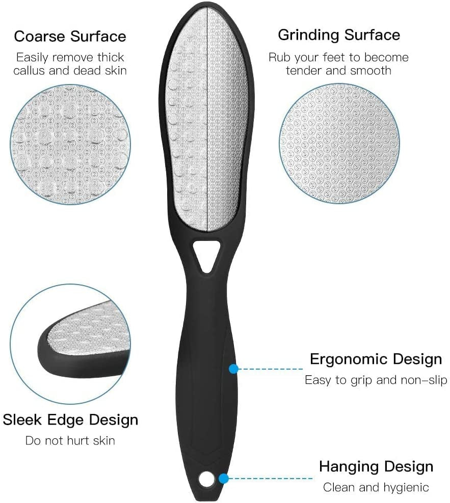 Professional Pedicure Tools Set, 13 in 1 Stainless Steel Foot Care Kit Foot Rasp Dead Skin Remover Pedicure Kit, Feet File Kit Feet Callus Remover with Storage Box for Men Women Travel Health & Beauty > Personal Care > Foot Care HAPYTHDA   