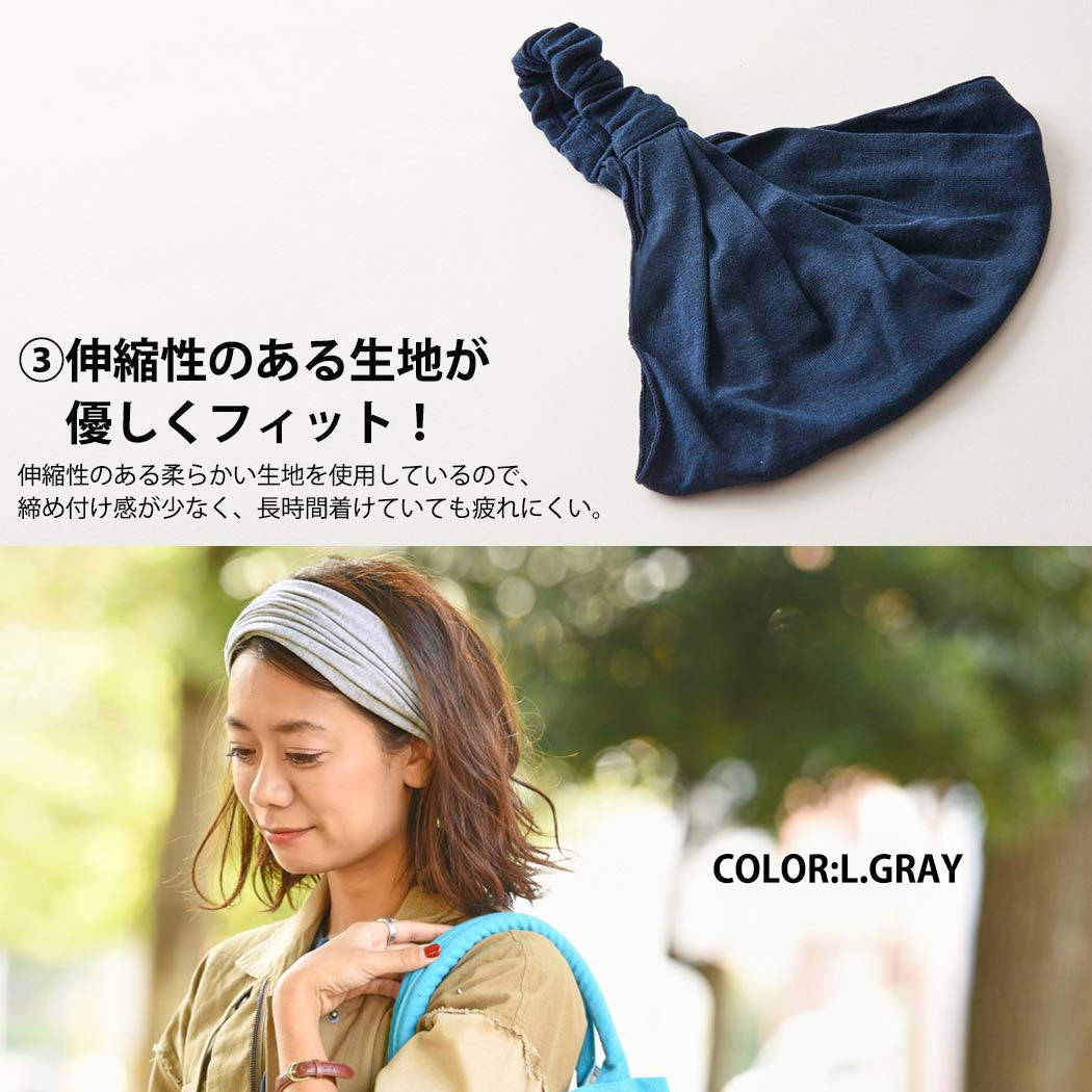 CHARM Casualbox | Organic Cotton Headband Pre-Tied Bandana Mens Womens Hairband Chemo Head Bands Navy Apparel & Accessories > Clothing Accessories > Bandanas & Headties CHARM   