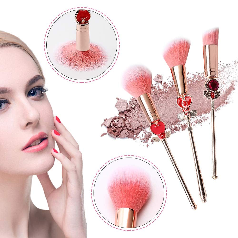 8Pcs Makeup Brushes Set,Wechip Moon Magical Sailor Cosmetic Brush Tool for Eyebrow Face Powder Foundation Blending Blush Concealer Health & Beauty > Personal Care > Cosmetics > Cosmetic Tools > Makeup Tools WeChip   
