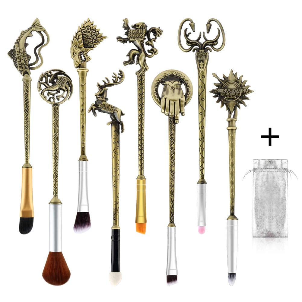 8Pcs Makeup Brushes Set,Wechip Moon Magical Sailor Cosmetic Brush Tool for Eyebrow Face Powder Foundation Blending Blush Concealer Health & Beauty > Personal Care > Cosmetics > Cosmetic Tools > Makeup Tools WeChip   