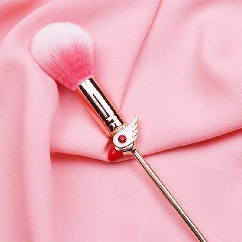 9 Pcs Sakura Makeup Brushes Set with Drawstring Bag Make up Cleaning Egg,Metallic Wand Cosmetic Makeup Tool Kit Health & Beauty > Personal Care > Cosmetics > Cosmetic Tools > Makeup Tools Yi-gog   