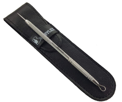 Lancet for Facial Milia Remover and Whitehead Extractor. Double Ended Angled Circle Loop & Sharp Needle Pimple Popper Tool. Dermatologists Recommended Design and Comes with Synthetic Leather Storage Health & Beauty > Personal Care > Cosmetics > Cosmetic Tools > Skin Care Tools Beautlex   