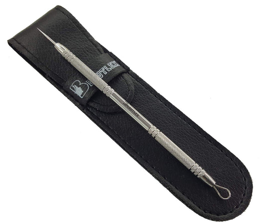 Lancet for Facial Milia Remover and Whitehead Extractor. Double Ended Angled Circle Loop & Sharp Needle Pimple Popper Tool. Dermatologists Recommended Design and Comes with Synthetic Leather Storage Health & Beauty > Personal Care > Cosmetics > Cosmetic Tools > Skin Care Tools Beautlex   