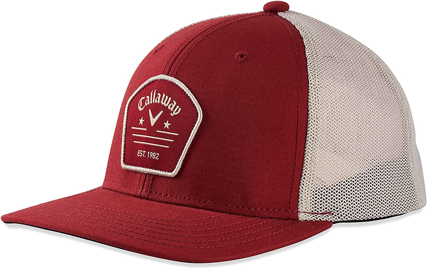 Callaway Golf 2022 Trucker Adjustable Hat Apparel & Accessories > Clothing Accessories > Hats Callaway Dark Red One Size 