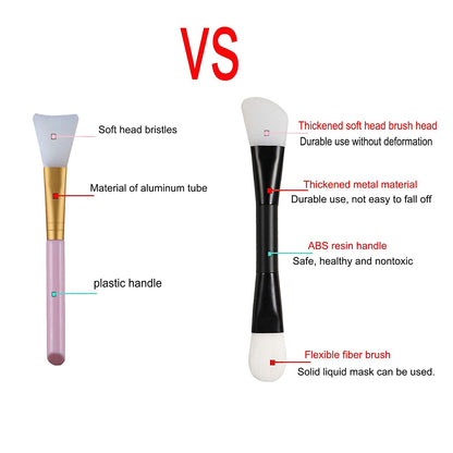 GOLIKEE 2PCS Dual Sided Face Mask Brushes, Knife Shaped Soft Silicone Facial Mud Mask Applicator Brush, Mask Beauty Tool for Makeup, Foundation, Cream, Mud, Clay, Mixed Mask and Body Lotion (Black) Health & Beauty > Personal Care > Cosmetics > Cosmetic Tools > Makeup Tools GOLIKEE   