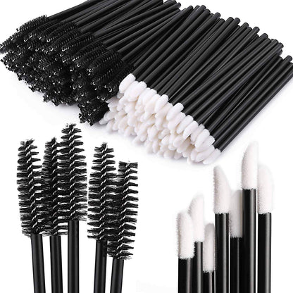 Tbestmax 200 Disposable Mascara Wand Spoolies and Lip Brushes, Lipstick Lipgloss Applicator for Eyebrow Eyelash Extension Makeup Kits Health & Beauty > Personal Care > Cosmetics > Cosmetic Tools > Makeup Tools Tbestmax Black 200 Pcs 