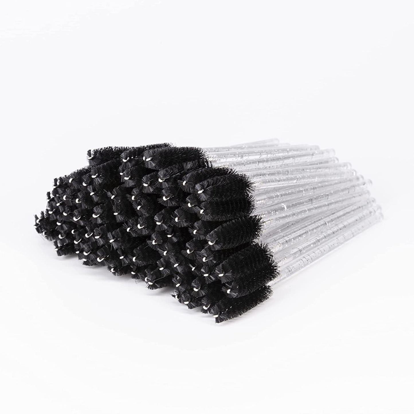 I-Laesh 100 Pcs Disposable Eyelash Brushes, Mascara Wands, Eye Lash Brush, Spoolies for Eyelash Extensions, Spoolie Eyebrow Eyeshadow Brow Makeup Supplies Kit Cleansing Glitter Applicator Tool Accessories Bristle (Crystal Pink) Health & Beauty > Personal Care > Cosmetics > Cosmetic Tools > Makeup Tools i-laesh Crystal - Black+  