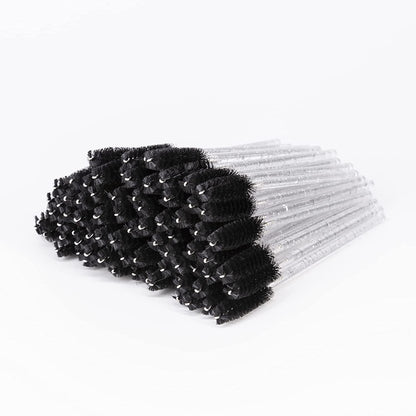 I-Laesh 100 Pcs Disposable Eyelash Brushes, Mascara Wands, Eye Lash Brush, Spoolies for Eyelash Extensions, Spoolie Eyebrow Eyeshadow Brow Makeup Supplies Kit Cleansing Glitter Applicator Tool Accessories Bristle (Crystal Pink) Health & Beauty > Personal Care > Cosmetics > Cosmetic Tools > Makeup Tools i-laesh Crystal - Black+  