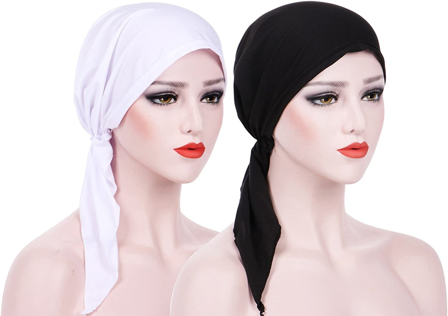 Summer Chemo Scarf Lightweight Silky Beanie Ruffle Cap Cancer Headwear for Womens Apparel & Accessories > Clothing Accessories > Headwear DancMolly   