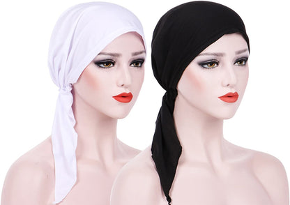Summer Chemo Scarf Lightweight Silky Beanie Ruffle Cap Cancer Headwear for Womens Apparel & Accessories > Clothing Accessories > Headwear DancMolly   