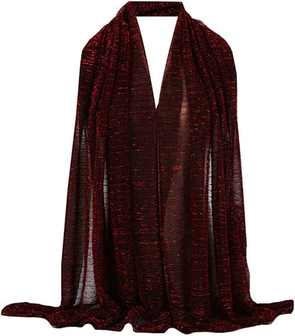 Women Solid Color Muslim Headscarf Turban Lightweight Jersey Hijab Scarf Wrap Apparel & Accessories > Clothing Accessories > Scarves & Shawls EDITHA Red One Size 