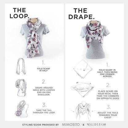 Scarf for Women Lightweight Geometric Fashion Spring Fall Winter Scarves Shawl Wraps Apparel & Accessories > Clothing Accessories > Scarves & Shawls MELIFLUOS DESIGNED IN SPAIN   