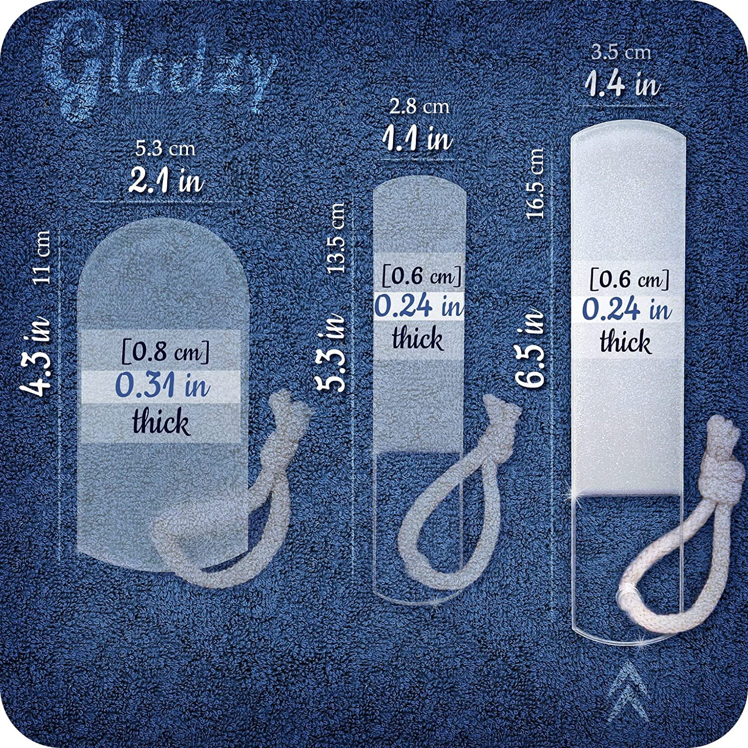 Genuine Czech Glass Foot File - Gentle Callus Remover, Pedicure & Spa Rough Skin Scrubber, Professional Toenail and Heels Care, Etched Different Grit Surface, EU Quality by Gladzy - Large Size Health & Beauty > Personal Care > Foot Care Gladzy   