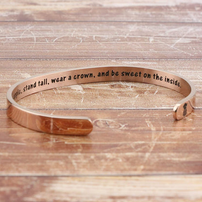Joycuff Inspirational Bracelets for Women Motivational Gift for Her Sister Mom Daughter Friend Christmas Birthday Thanks Giving Gifts Jewelry for Women Apparel & Accessories > Jewelry > Bracelets LEIFAN JEWELRY   