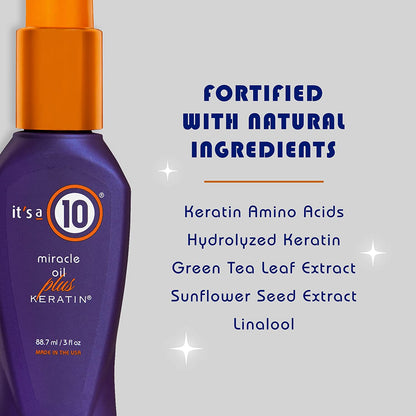 It'S a 10 Haircare Miracle Oil plus Keratin, 3 Fl. Oz. (Pack of 1) Health & Beauty > Personal Care > Hair Care It's a 10 Haircare   