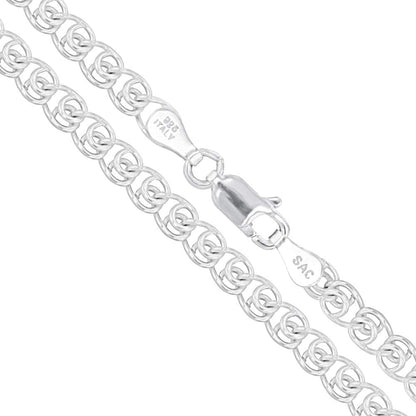 Sterling Silver Italian Love Heart Chain Solid 925 Italy Infinity Promise Necklace Apparel & Accessories > Jewelry > Anklets Sac Silver 4.0mm – 8" (Bracelet)  