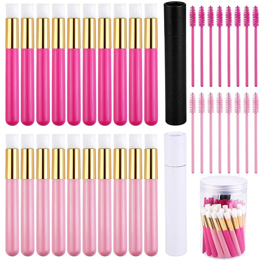 Elcoho 20 Pieces Lash Shampoo Brushes Facial Cleansing Brushes Cosmetic Eyelash Extension Peel off Blackhead Brush Remover Tool Cleansing Brush Nose Pore with 50 Eyelash Brushes, Pink-Hot Pink Health & Beauty > Personal Care > Cosmetics > Cosmetic Tools > Makeup Tools ELCOHO Pink, Hot Pink  