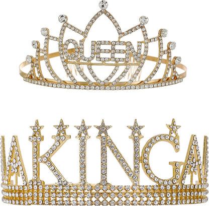 King'S Crown and Queen'S Tiara, Prom King and Prom Queen Sash -Costume Prom Accessories Apparel & Accessories > Clothing Accessories > Sashes ANWNK   