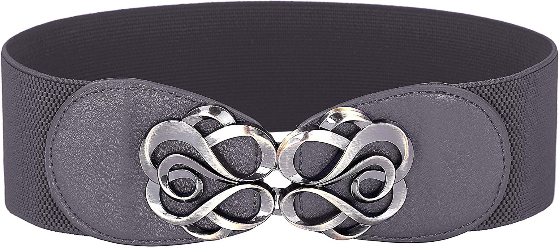 Women Stretchy Vintage Dress Belt Elastic Waist Cinch Belt CL413 Apparel & Accessories > Clothing Accessories > Belts GRACE KARIN Grey Medium 