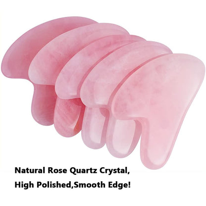 Rose Quartz Gua Sha Facial Tools,Natural Jade Gua Sha Massage Tool,Guasha Tool for Face,Eyes,Neck & Body,Genuine Gua Sha Stone Facial Massager,Skin Care Tools,Lymphatic Drainage,Reduce Wrinkles Health & Beauty > Personal Care > Cosmetics > Cosmetic Tools > Skin Care Tools Eikeefyer   