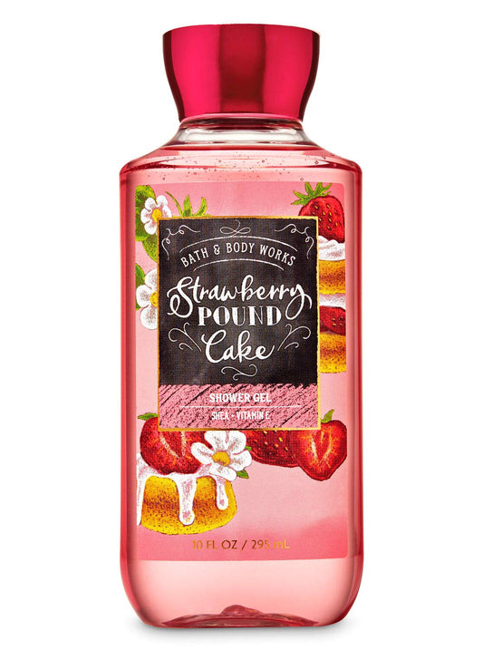 Bath and Body Works Body Care - Full Size Shower Gel Shea + Vitamin E - 10 Fl Oz - Strawberry Pound Cake Health & Beauty > Personal Care > Cosmetics > Bath & Body Bath & Body Works   