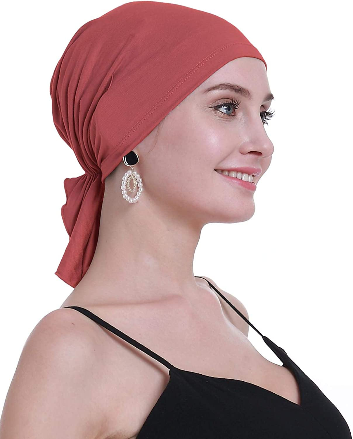 Osvyo Bamboo Chemo Headscarf for Women Hair Loss - Cancer Slip on Headwear Turbans Sealed Packaging  osvyo   