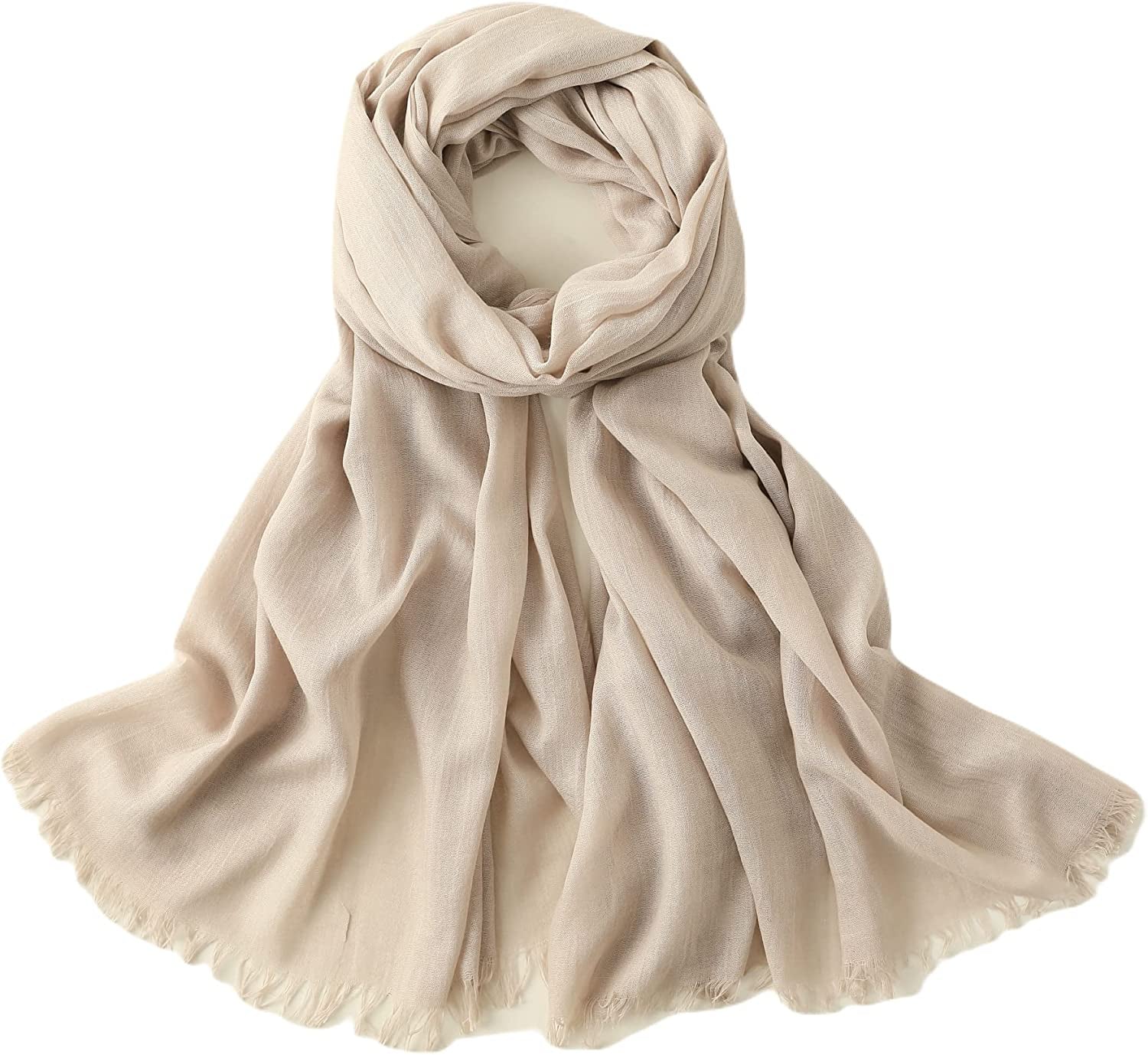 Jeelow Cotton Feel Scarf Shawl Wrap Soft Lightweight Scarves and Wraps for Men Women Apparel & Accessories > Clothing Accessories > Scarves & Shawls Jeelow Coffee  