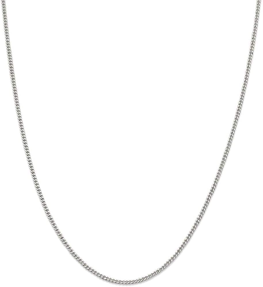 925 Sterling Silver 2Mm Link Curb Chain Anklet Ankle Beach Bracelet Beveled Fine Jewelry for Women Gifts for Her Apparel & Accessories > Jewelry > Anklets IceCarats   