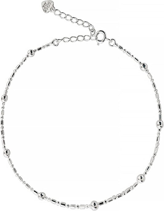 925 Sterling Silver Anklets 8.25Inches for Women and Teen Girls Apparel & Accessories > Jewelry > Anklets Generic   