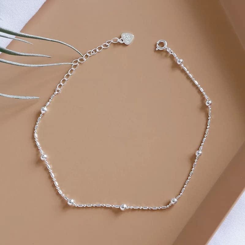 925 Sterling Silver Anklets 8.25Inches for Women and Teen Girls Apparel & Accessories > Jewelry > Anklets Generic   