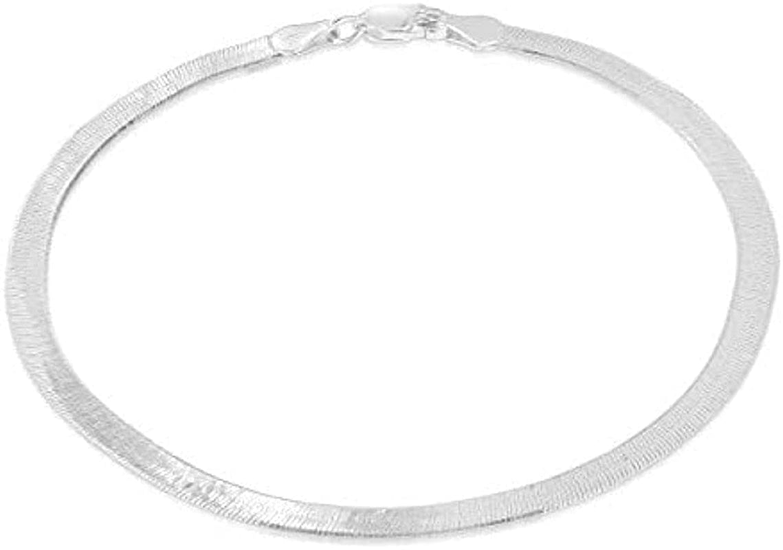 925 Sterling Silver Anklets for Women, Ankle Bracelets for Women, Basic Chain Link Anklets for Women, Girls Anklets, Beach Anklets, Bead Anklet, Summer Jewelry, 10 Inch Anklet Apparel & Accessories > Jewelry > Anklets Verona Jewelers MAGIC  