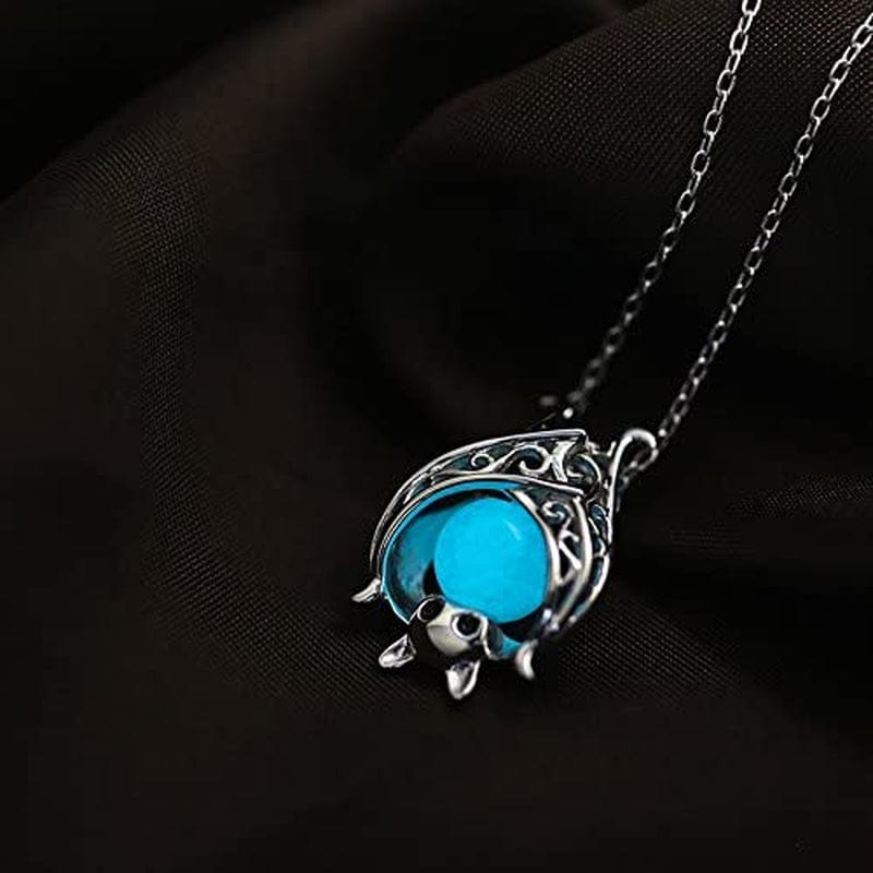 925 Sterling Silver Bat Necklace Earrings Bracelet Cute Animal Glowing in the Dark Halloween Jewelry Gift for Women Girl
