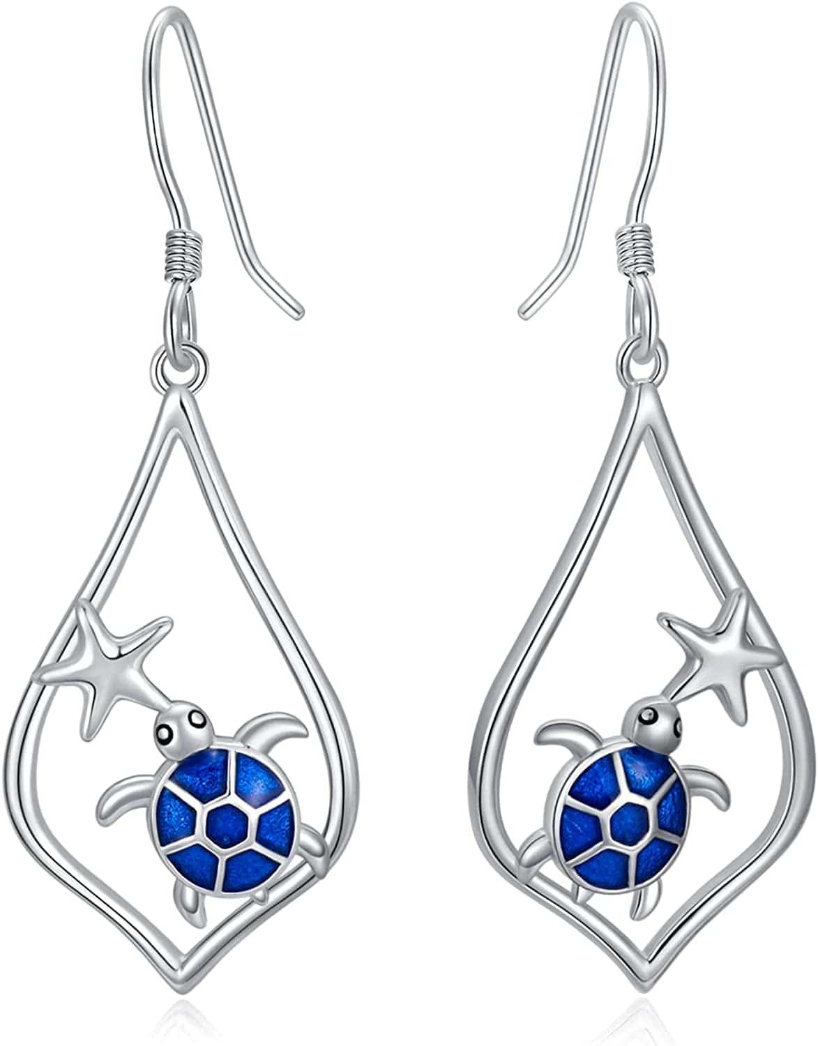 925 Sterling Silver Bee/Hummingbird/Cardinal/Giraffe Drop Dangle Earrings Jewelry Gifts for Women Friends Sea Turtle