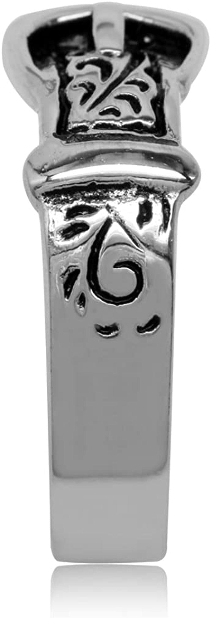 925 Sterling Silver Belt Buckle Ring