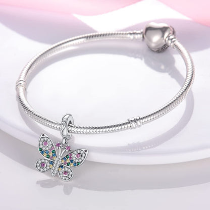 925 Sterling Silver Charms for Bracelets and Necklaces Airplane Passport Dangle Pendants Beads Butterfly Dragonfly Charms Jewelry Gift for Women Girls