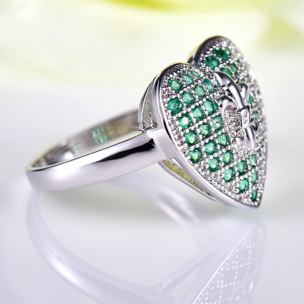 925 Sterling Silver Created Blue Sapphire Filled Double Halo Split Shank Band Ring