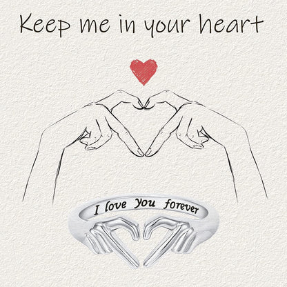 925-Sterling-Silver Heart Claddagh Rings for Women - Adjustable White/18K/Rose Gold Plated Irish Claddagh Ring Friendship Promise Love Heart Jewelry Rings Christmas Gifts for Women Friends Teen Girls (White Gold Plated)