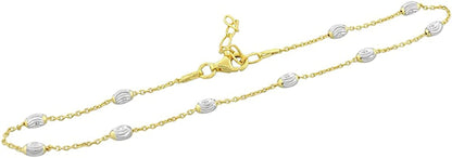 925 Sterling Silver Link Chain Anklet Bracelet Apparel & Accessories > Jewelry > Anklets My Daily Styles   